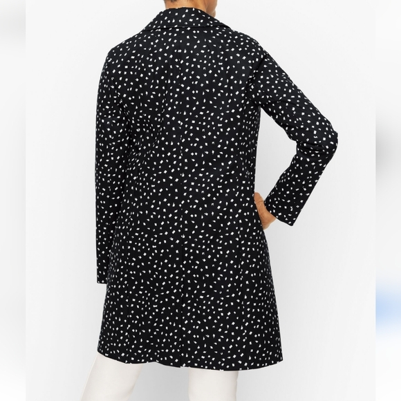 3X Plus Size Talbots Black Mac Jacket long coat women's - Picture 2 of 8